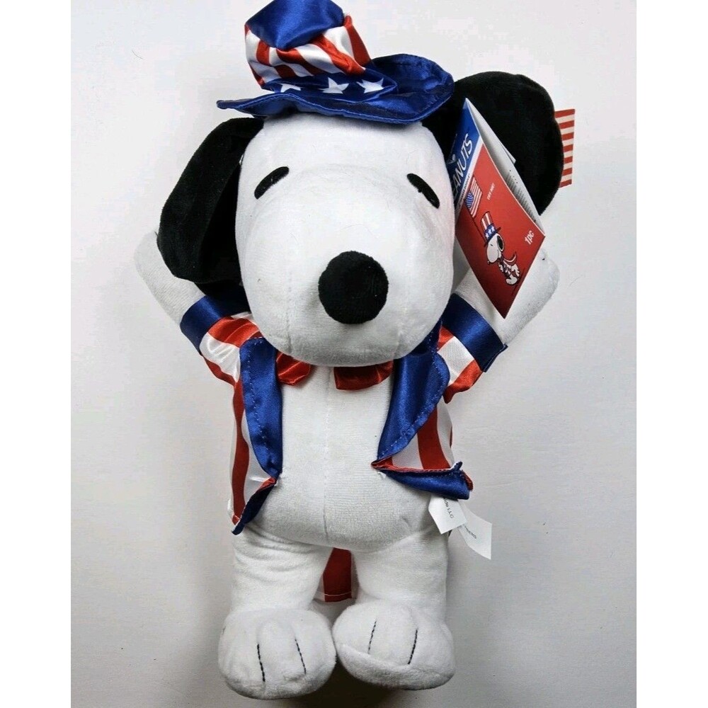 Peanuts Snoopy Animated Side Stepper 16 Inches Plush Patriotic Dancing Music